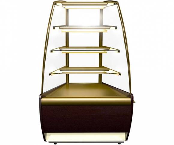 Витрина холодильная кондитерская K70 VM-3 LIGHT 0012-0109 (ВХСв-У1д Carboma) угол 45