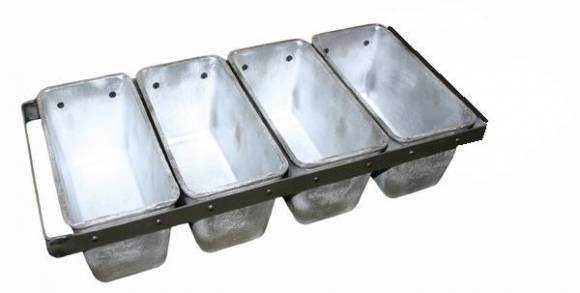 Форма для хлеба Спика 4 Л 10 с ручками 4 секции Форма для хлеба Спика 4 Л 10 с ручками 4 секции