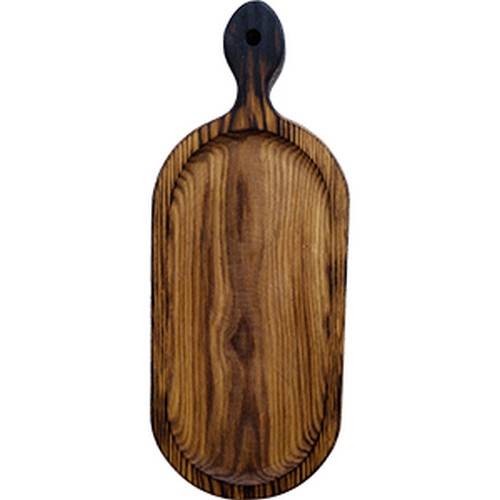 Доска для подачи Q307F-06N дуб; H=25,L=310,B=160 черный дуб