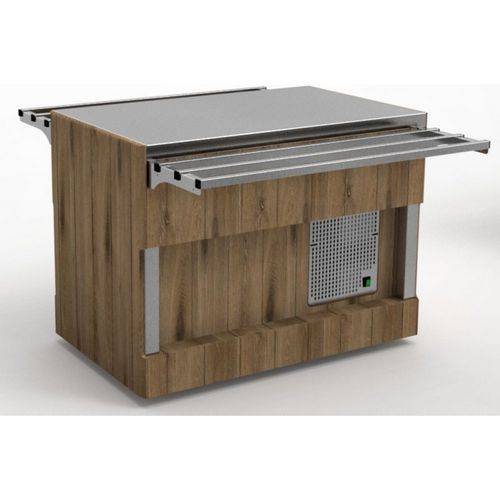 Прилавок нейтральный Refettorio (шведский стол островной) RN43АВ без полки (столешница нерж.) Прилавок нейтральный Refettorio (шведский стол островной) RN43АВ без полки (столешница нерж.)