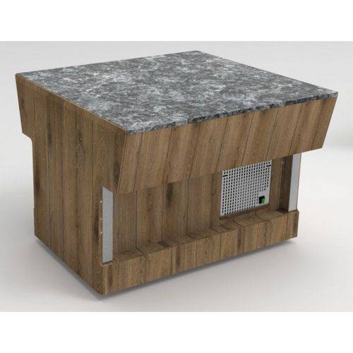 Прилавок нейтральный Refettorio (шведский стол островной) RN41SB без полки каменная столешница