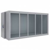 Камера морозильная со стеклянным фронтом Polair КХН-9,63 СФ 4135х1400х2240 пять дверей Х7L Камера морозильная со стеклянным фронтом Polair КХН-9,63 СФ 4135х1400х2240 пять дверей Х7L