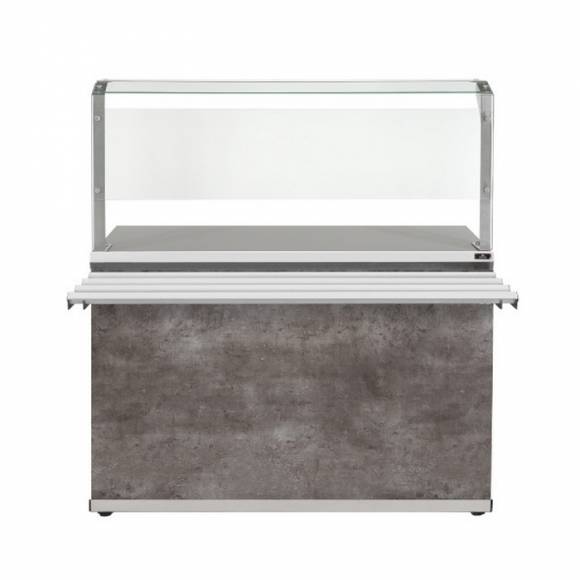 Прилавок нейтральный с верхней полкой Luxstahl ПНП (С) -1500