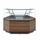 Витрина угловая нейтральная кондитерская Carboma КС80 N-5 (внешний угол 90)