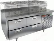 Стол холодильный HICOLD SN22/TN LT 4 ящика 