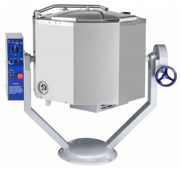 Котел пищеварочный Абат КПЭМ-100-ОМР ручное опрокидывание, миксер