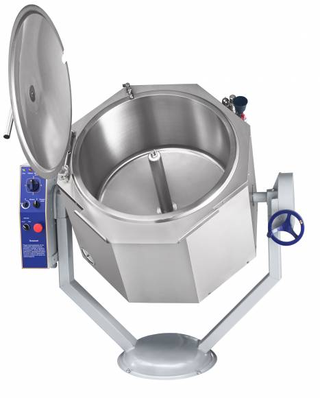 Котел пищеварочный Абат КПЭМ-100-ОМР ручное опрокидывание, миксер