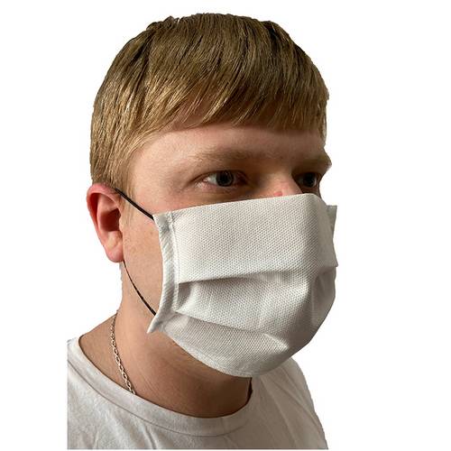 В. Маска защитная одноразовая 3-х слойная из спанбонда на резинках /100/ 63807 В. Маска защитная одноразовая 3-х слойная из спанбонда на резинках /100/ 63807