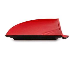 Блюдо веер 210х210мм Киото Блэк энд Рэд 22766A/PT215