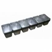 Форма для хлеба Спика 6 Л 12 с ручками (6х220 грамм) скрепленная 6 секций