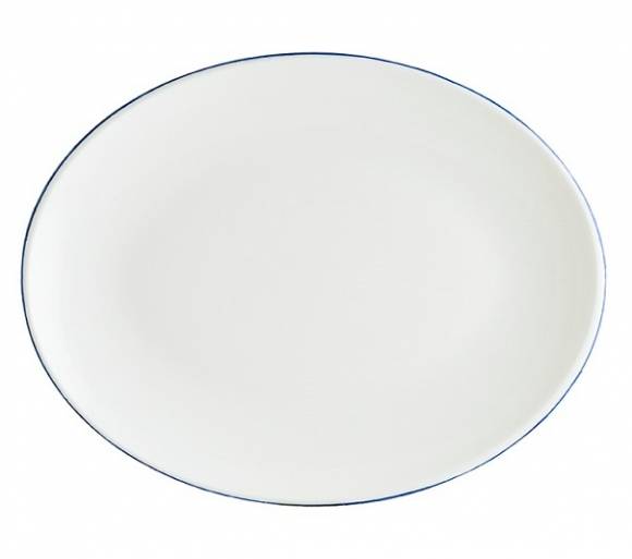 Блюдо овальное 360*280 мм фарфор Gourmet Retro Bonna E101MOV36OV синий край Блюдо овальное 360*280 мм фарфор Gourmet Retro Bonna E101MOV36OV синий край