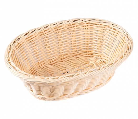 Корзина для хлеба овальная 180*120*65мм, полиротанг Maco WB1812