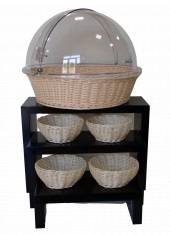 Горки для блюд серия RD2 композит набор 3шт цвет черный