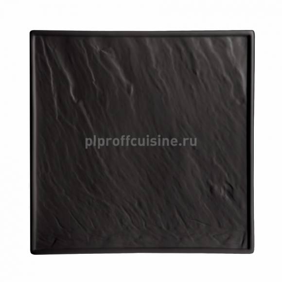 Блюдо квадратное "Organic-Black" 25*25см  P.L. F2934BK 99000195 /3/