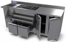 Барная станция КАМИК 2100*600*900 с охлаждаемым внутр. объёмом Барная станция КАМИК 2100*600*900 с охлаждаемым внутр. объёмом