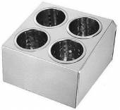 Емкость для столовых приборов металл 4 отделения MVQ 15104SA Емкость для столовых приборов металл 4 отделения MVQ 15104SA