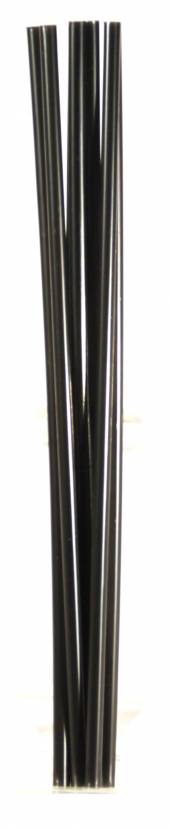 Трубочка для коктейля 0,5х24см черная прямая1000шт/уп  