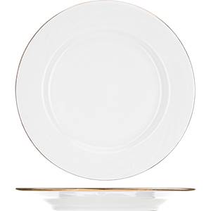 Тарелка мелкая 175мм с золотой каймой Добрушский Фарфор Голубка 0C0871 03010508 /20/ Тарелка мелкая 175мм с золотой каймой Добрушский Фарфор Голубка 0C0871 03010508 /20/