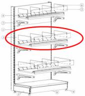 Комплект стекол для кондитерской полки 400х1000 МХМ Купец 5.550.002 Комплект стекол для кондитерской полки 400х1000 МХМ Купец 5.550.002