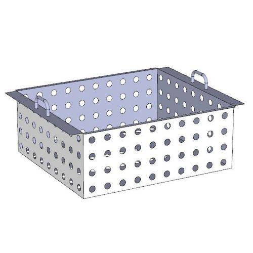 Лоток для ополаскивания 275х455х250 с перфорацией, нерж.