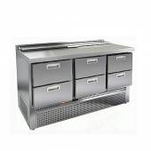 Стол холодильный для салатов (саладетта) Hicold SLE2-222GN (1/6) агрегат внизу