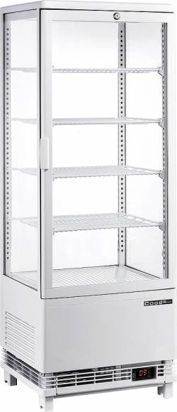 Витрина верт.холодильная настольная COOLEQ CW-98 WHITE