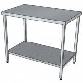 СПП стол производственный с полкой и без борта 1600*800*850