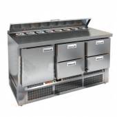 Стол холодильный для салатов (саладетта) Hicold SLE2-122GN (1/6) агрегат внизу