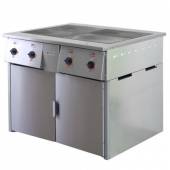 Плита электрическая 4-конфорочная ТулаТоргТехника ПЭ-0,48Н с инвентарным шкафом 3Ф