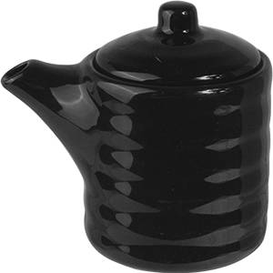 Соусник-бутылка 150мл Kunstwerk фарфор черный A18740W13