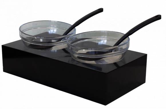 Подставка для салатниц серия RD2 композит 450х230х100 цвет черный Подставка для салатниц серия RD2 композит 450х230х100 цвет черный