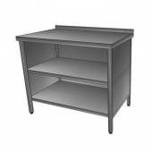 Стол производственный с бортом, 2-мя полками 900*700*850 зашивка сзади и по бокам Стол производственный с бортом, 2-мя полками 900*700*850 зашивка сзади и по бокам