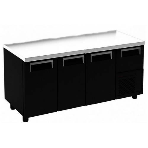 Стол холодильный T57 M3-1 9005-19 корпус черный, без борта, планка (BAR-360) Стол холодильный T57 M3-1 9005-19 корпус черный, без борта, планка (BAR-360)