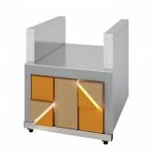 Прилавок для подносов Junior Luxstahl ПП-600 Premium (нерж.) без фасада Прилавок для подносов Junior Luxstahl ПП-600 Premium (нерж.) без фасада