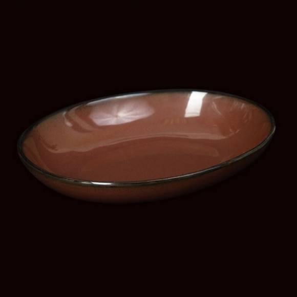 Блюдо овальное 225x117мм Corone Carmen красный фк1819