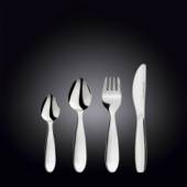 Набор детский 4 предмета (нож, вилка, ложка столовая, ложка чайная) Wilmax WL-999901/4G Набор детский 4 предмета (нож, вилка, ложка столовая, ложка чайная) Wilmax WL-999901/4G