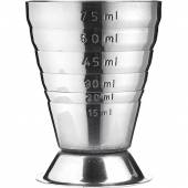 Джиггер нерж. 75мл с делениями D=52,H=75мм Пробар MLJ1