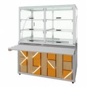 Прилавок холодильный Junior Luxstahl ПХК (С)-1200 Premium (нерж.) без фасада Прилавок холодильный Junior Luxstahl ПХК (С)-1200 Premium (нерж.) без фасада