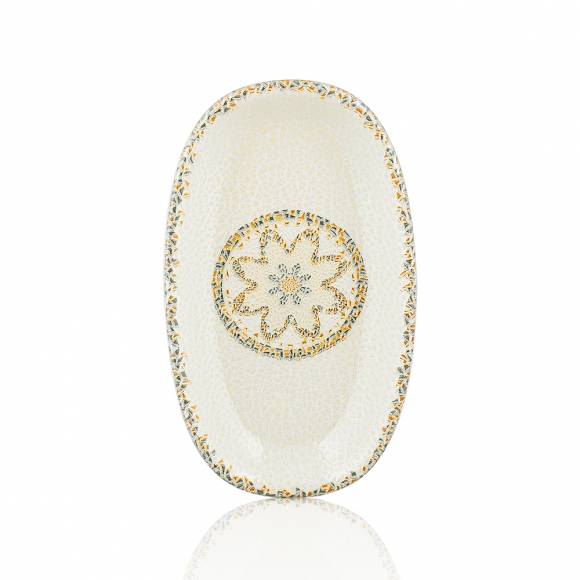 Блюдо овальное 340x200мм фарфор,серия Tessera By Bone TN-TS-ZT-34-OV /6/