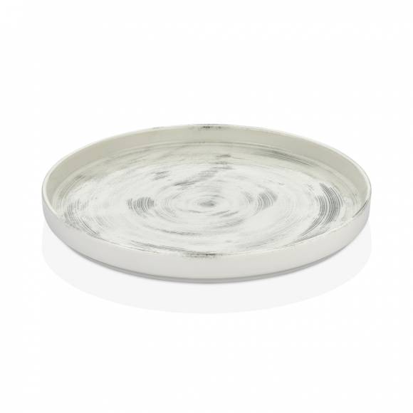 Тарелка мелкая с бортом 230мм фарфор Falme Grey By Bone TN-FG-HL-23-RD /6/