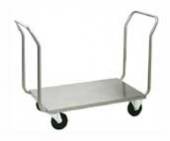 Тележка-платформа для прачечной ТП28.1 ОЛДАК нерж. открытая г/п 200кг, 2 ручки