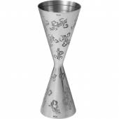 Джиггер нерж. 60/90мл с орнаментом D=52/59,H=155мм Пробар Премиум Мотиво MBJ004EL 