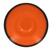 Блюдце 150мм для чашки кофейной RAK Porcelain Lea фарфор оранжевый с каймой LECLSA15OR /12/ Блюдце 150мм для чашки кофейной RAK Porcelain Lea фарфор оранжевый с каймой LECLSA15OR /12/