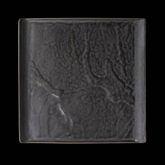 Блюдо квадратное с бортами 275х275 мм Corone Urbano серый 10968cem