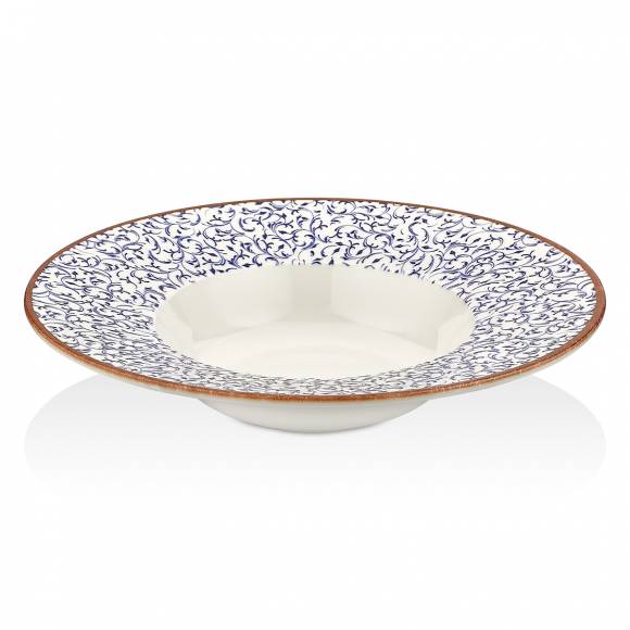 Тарелка для пасты,супа 400 мл 250мм фарфор Tinta Edera By Bone TN-ED-GT-25-CK /6/