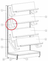 Кронштейн полки книжной 1 МХМ Купец 741264.002 Кронштейн полки книжной 1 МХМ Купец 741264.002
