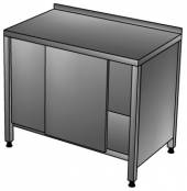 СКПП Стол-купе производственный с бортом, полкой 1600*800*850, зашивка сзади и по бокам