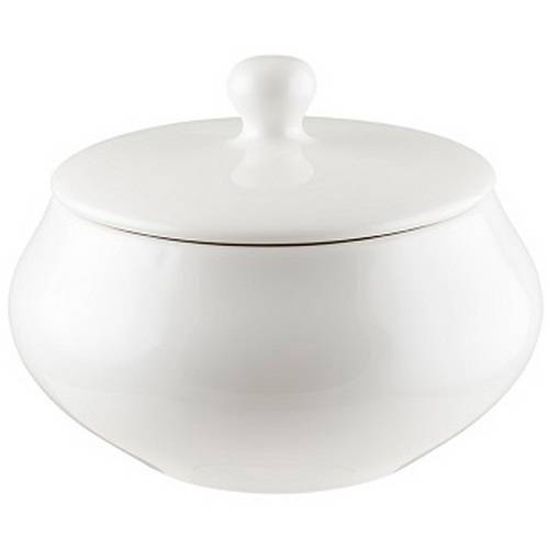 Горшок для подачи 1100 мл. с крышкой Белый Bonna GRM18PT