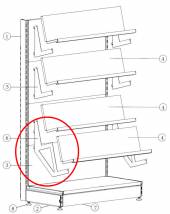 Кронштейн полки книжной 2 МХМ Купец 741268.001 Кронштейн полки книжной 2 МХМ Купец 741268.001