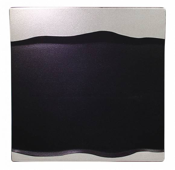 Тарелка плоская квадратная 250х250мм RAK Porcelain Metallfusion фарфор серебр. поля MFMRSP25SB /12/